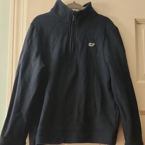 Vineyard Vines Boy's Navy Zip-Up Sweater